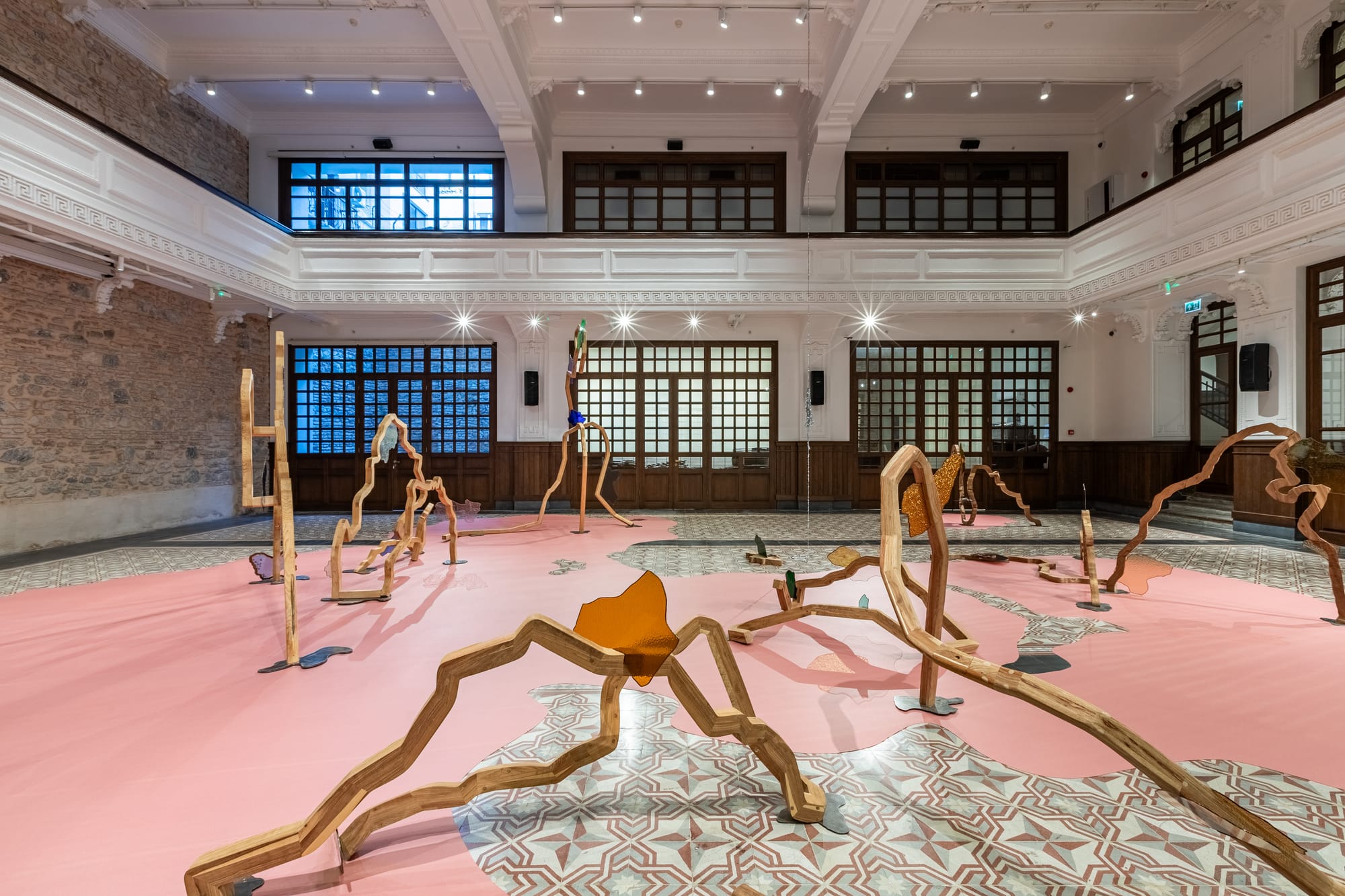 Lungiswa Gqunta’s vegetal and animal forms sculptural environment.