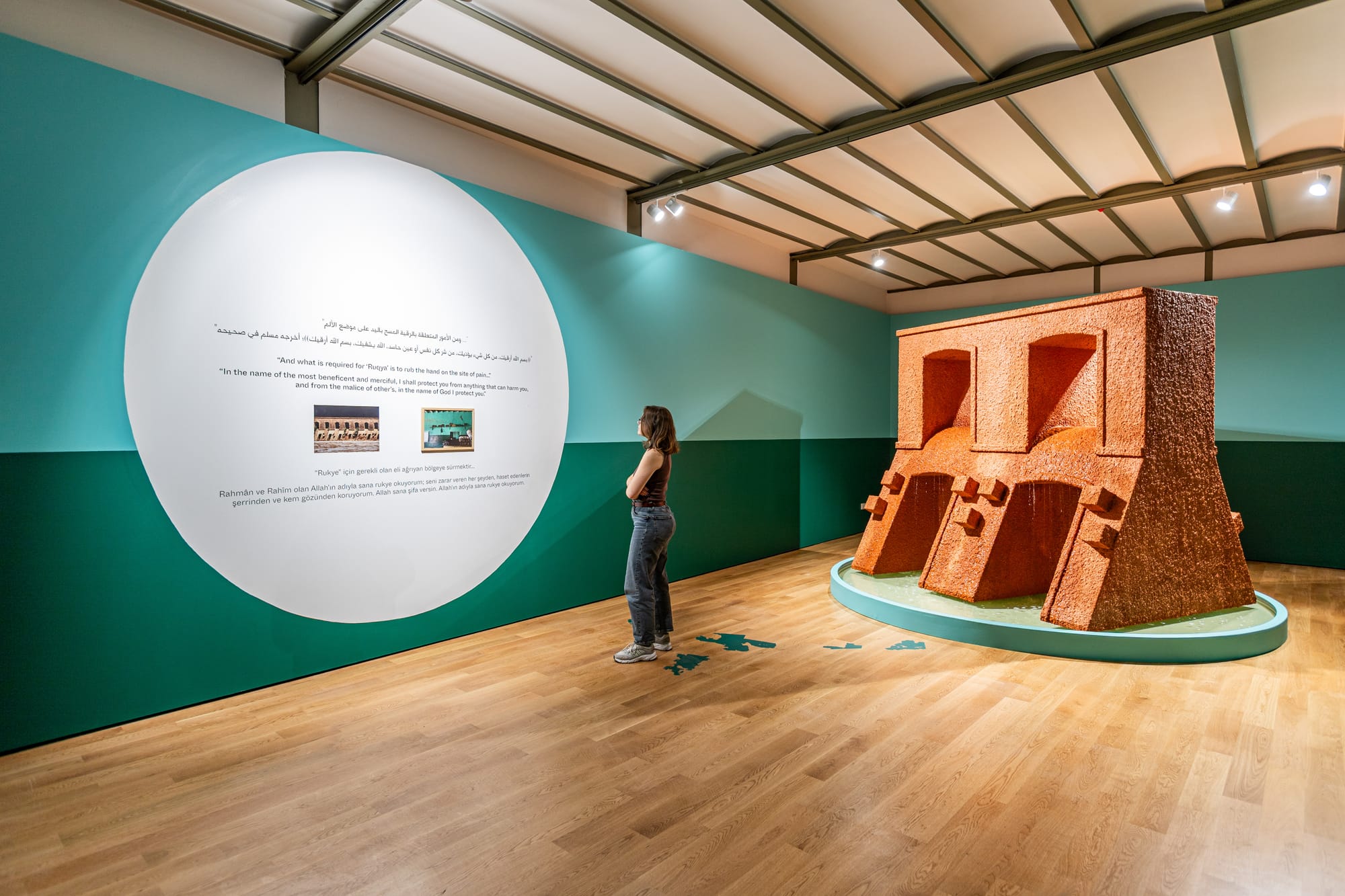 Ola Hassanain's installation trace the infrastructures of extraction.