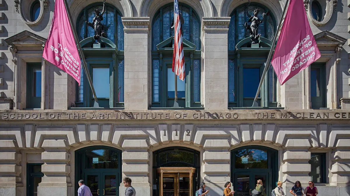 Announcement for two tenure-track faculty openings at SAIC in Fashion Design and Modern Architecture