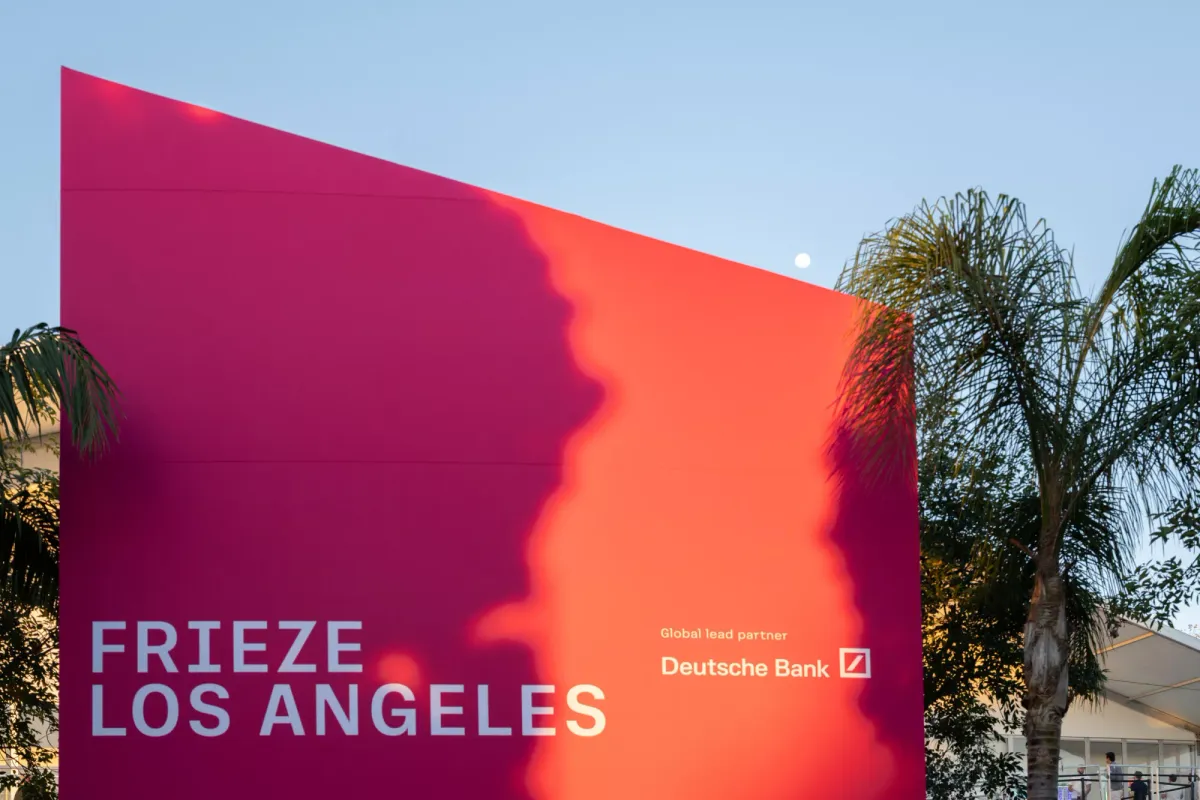 Frieze Los Angeles 2026 at Santa Monica Airport.
