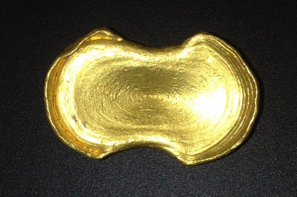 Gold ingot from the Prince de Conty wreck (1746)