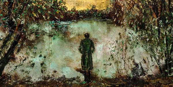 Anselm Kiefer’s monumental river painting in Becoming the Sea at the Saint Louis Art Museum